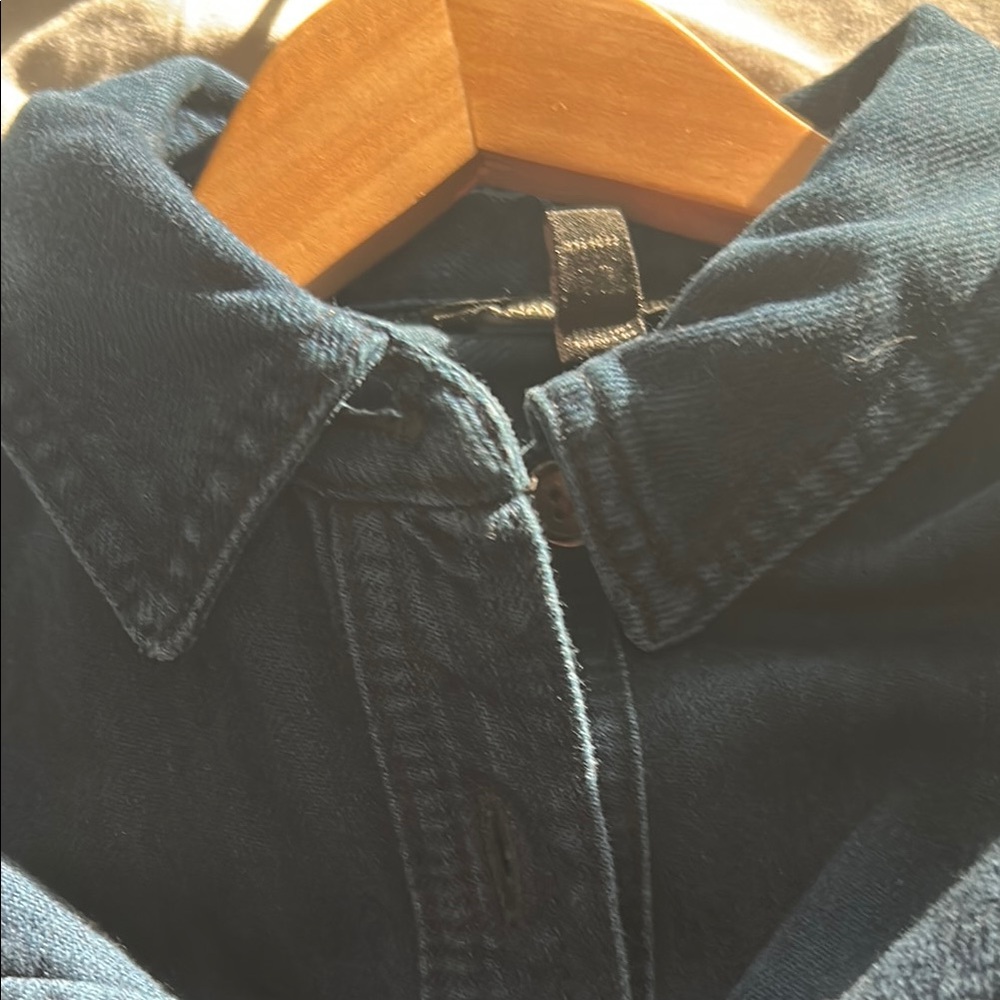 Banana Republic Blue Long Sleeve Notched Collar Jumpsuit - Picture 11 of 11